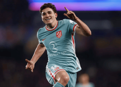 马竞2-1国米：阿尔瓦雷斯进球VAR判定手球非故意